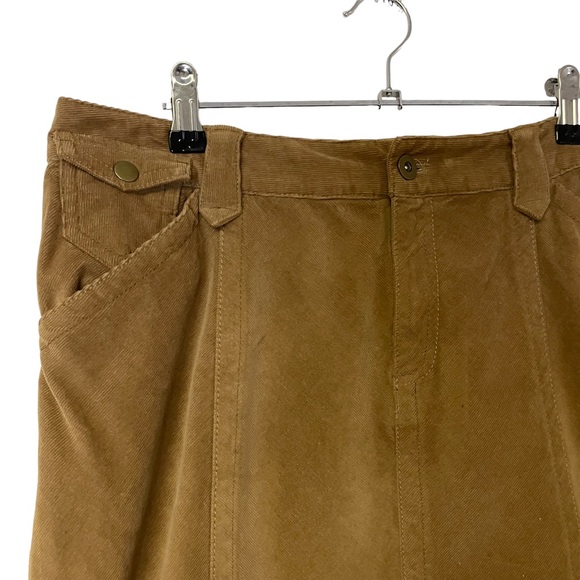 Eddie Bauer Tan Corduroy Maxi Skirt 10 - Picture 2 of 3